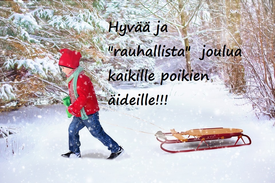 stressitön ja valkoinen joulu