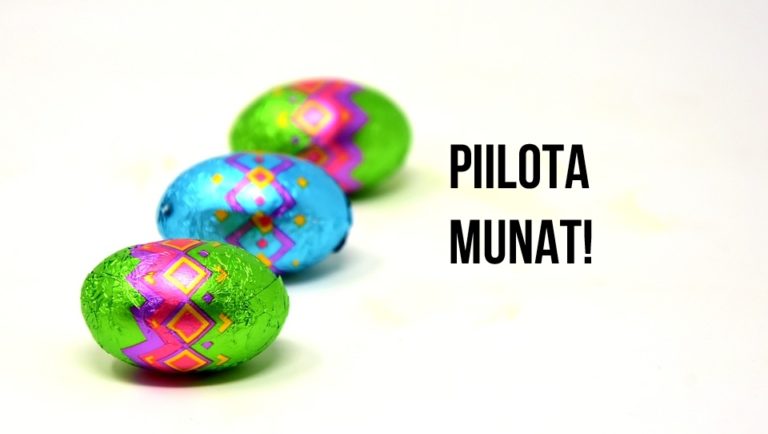 piilopaikat pääsiäismunille