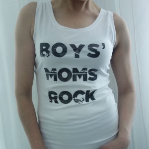 Boys’ moms rock -lyhythihainen paita