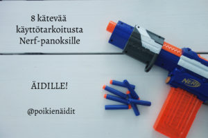 Read more about the article Nerf-panokset hyötykäyttöön äidille (kuvin)