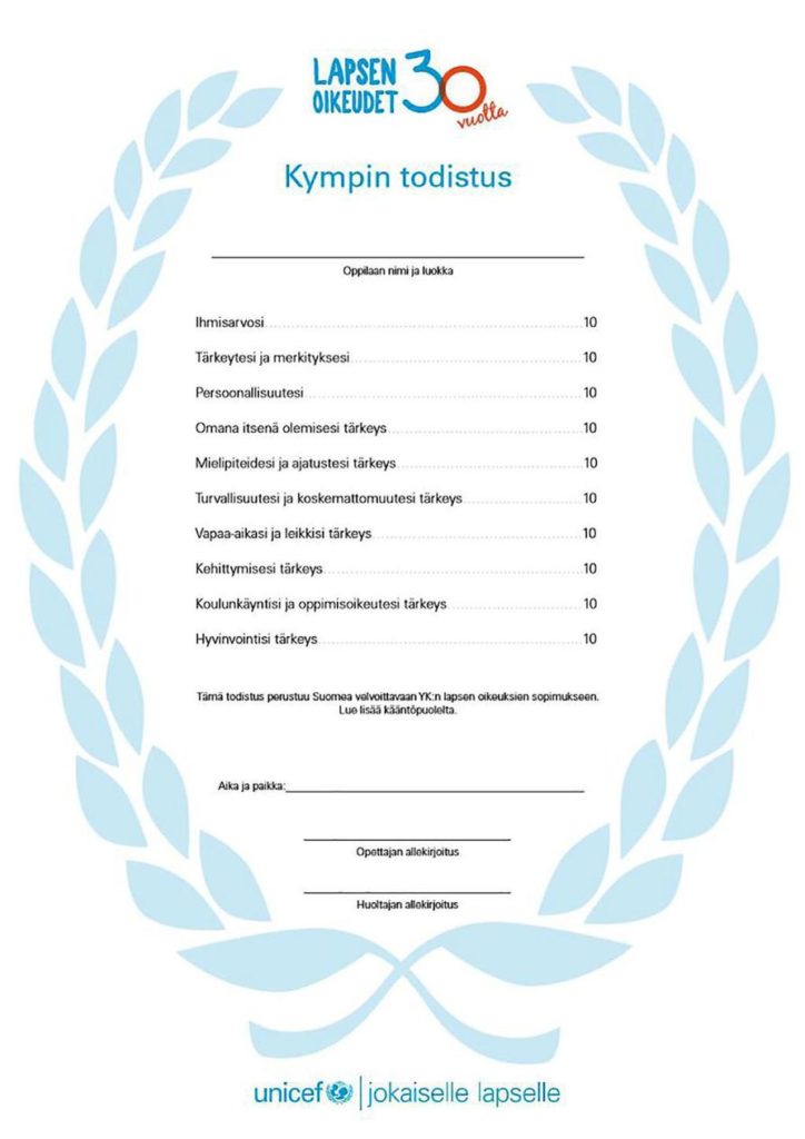 Täyden kympin lapsi