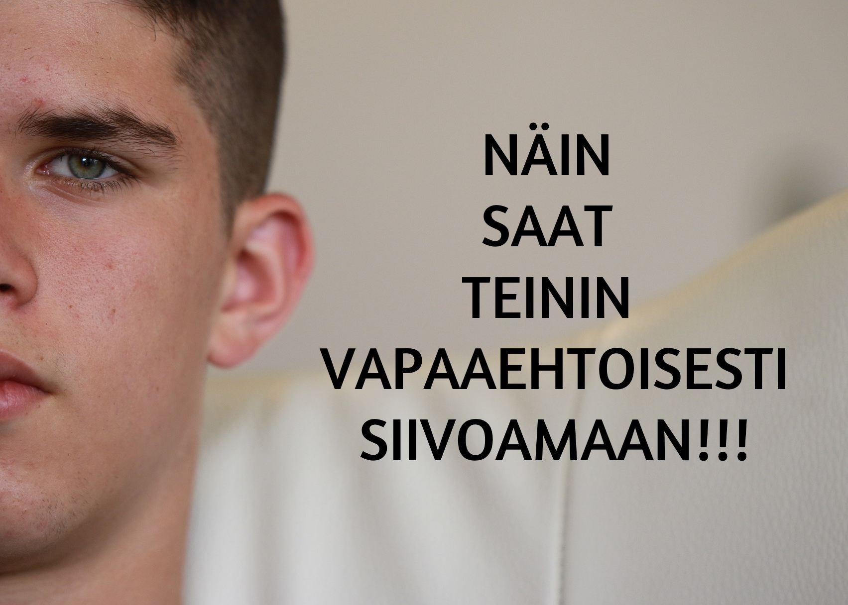 Näin saat teinin vapaaehtoisesti siivoamaan